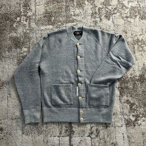 Ralph Lauren Gray Button-Up Cardigan Sweater